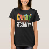 T-shirt Candy Security Drôle Halloween Candy Lover (Devant)