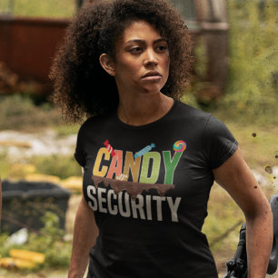T-shirt Candy Security Drôle Halloween Candy Lover