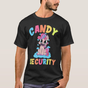 T-shirt Candy Security Easy Unicorn Halloween Costume