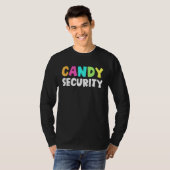 T-shirt Candy Security Halloween Costume 1 (Devant entier)