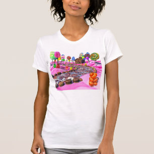 T-shirt Candyland rose