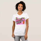 T-shirt Candyland rose (Devant entier)