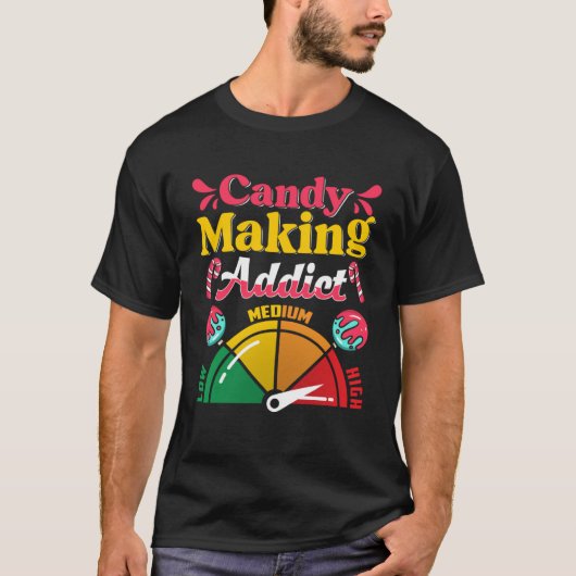 T-shirt Candymaking Candy Fabriquant des aliments sucrés (Devant)