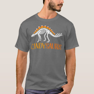 T-shirt Candysaurus Lazy Costume Halloween Dinosaure Drôle