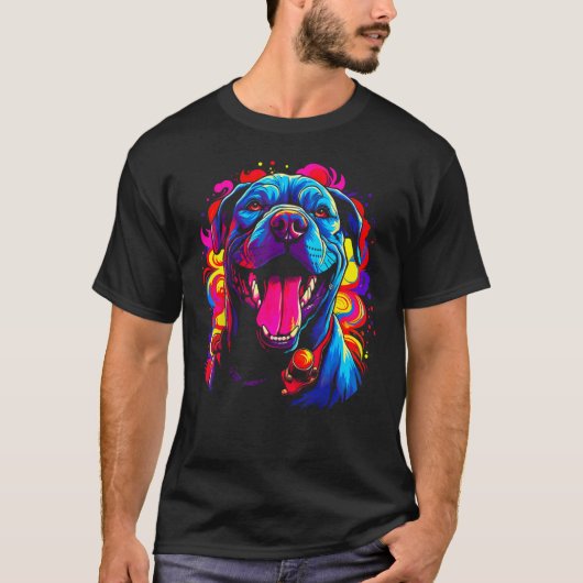 T-shirt Cane Corso Dog Happy 1 (Devant)