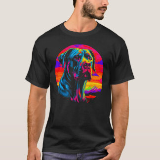 T-shirt Cane Corso Dog Sunset