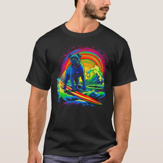 T-shirt Cane Corso Dog Surf (Devant)