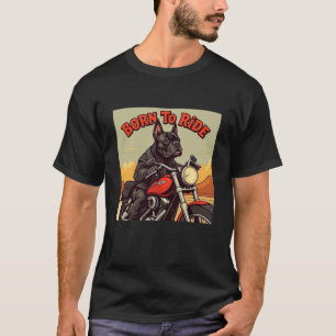 T-shirt Cane Corso Est Né Pour Ride Biker