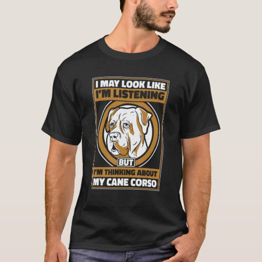 T-shirt Cane Corso Italiano dog (Devant)