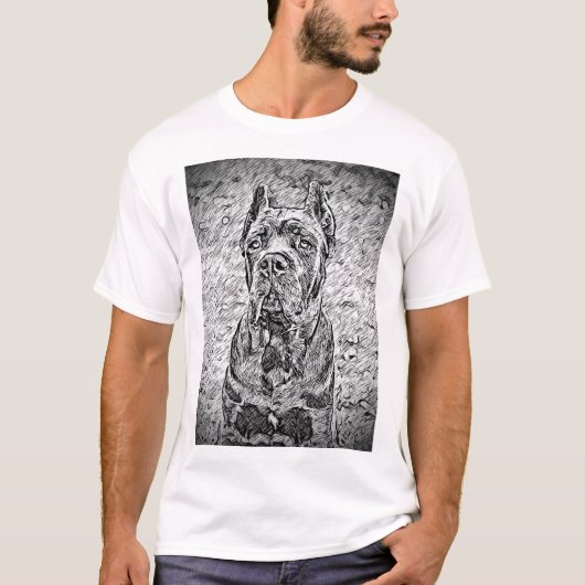 T-shirt Cane Corso italien mastiff (Devant)