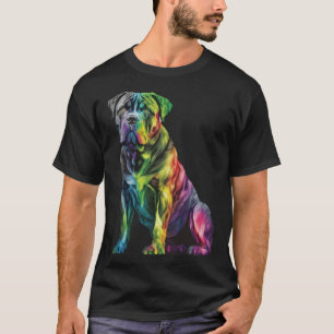 T-shirt Cane Corso Italien Mastiff Coloré Pop Tie Dye