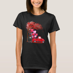 T-shirt Cane Corso Lunettes de soleil Coeurs Arbre ramassa
