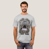 T-shirt Cane Corso Mastiff Chien Fou (Devant entier)