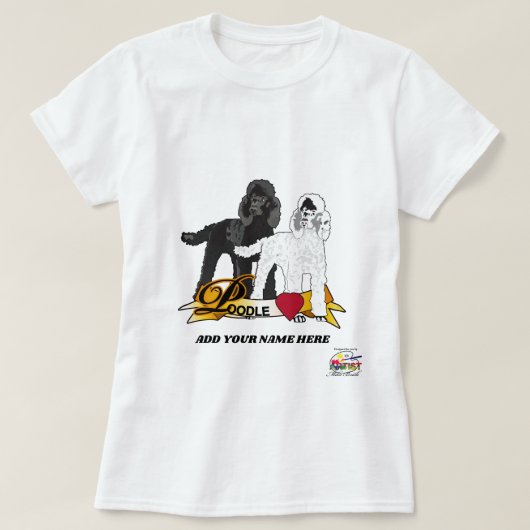 T-shirt Caniche (Design devant)
