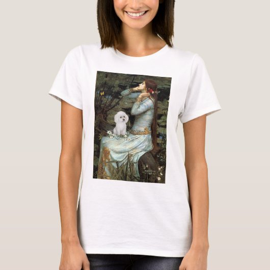 T-shirt Caniche (11S) - Ophélie assise (Devant)