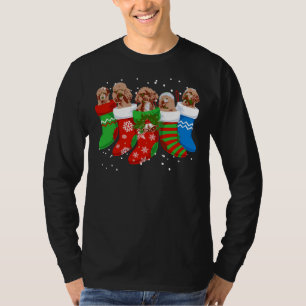 T-shirt Caniche Chandail de Noël Caniche Chien Chaussettes