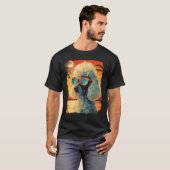 T-shirt Caniche chien hawaïen (Devant entier)