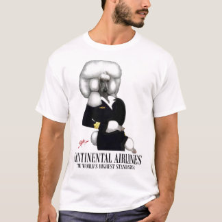 T-shirt Caniche de travail dans l'agrafe continentale