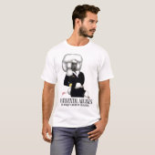 T-shirt Caniche de travail dans l'agrafe continentale (Devant entier)