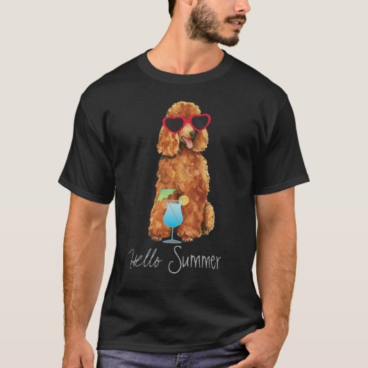 T-shirt Caniche d'été (Devant)