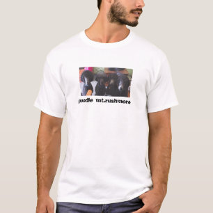 T-shirt caniche le mont Rushmore