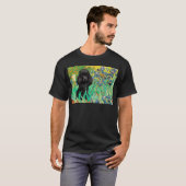 T-shirt Caniche (noir 1) - Iris (Devant entier)