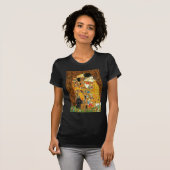T-shirt Caniche (noir 1) - Le Baiser (Devant entier)