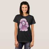 T-shirt Caniche rose (Devant entier)
