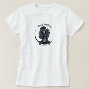 T-shirt Caniche standard noir IAAM
