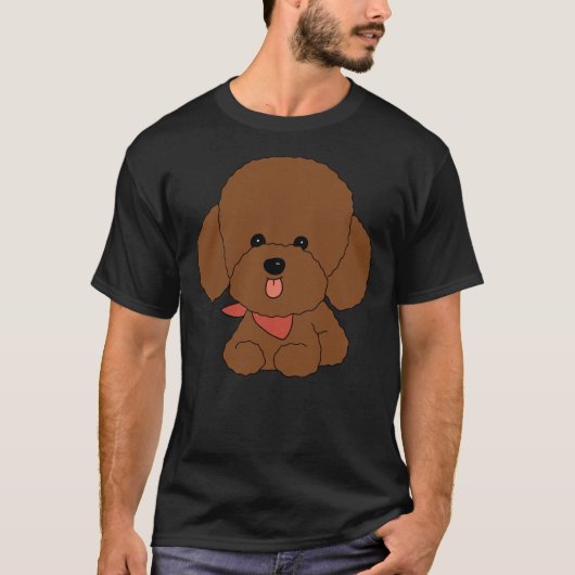 T-shirt caniche T- (Devant)