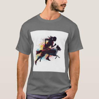 T-shirt Canicross Runner Dog Silhouette Fusion Dynamic Spo