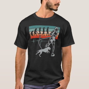 T-shirt Canicross Running Chig Jogging Propriétaire du chi