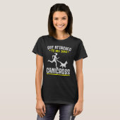 T-shirt Canicross Running Chig Jogging Propriétaire du chi (Devant entier)