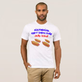 T-shirt Canicule chaude nationale - 23 juillet (Devant entier)