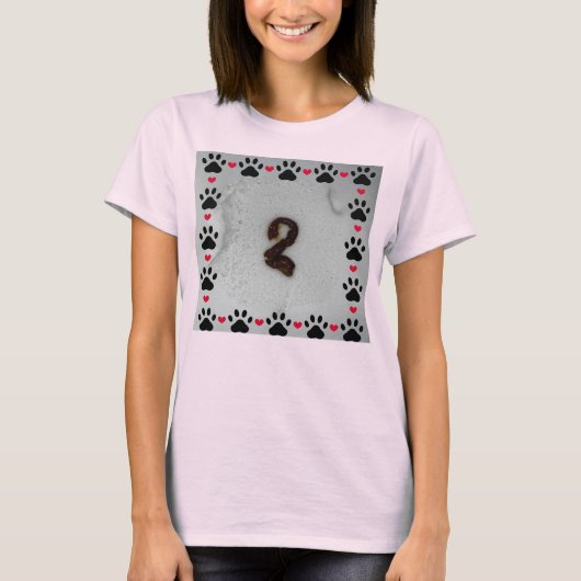 T-shirt Canine Comedy Hilarious Pooping #2 (Devant)