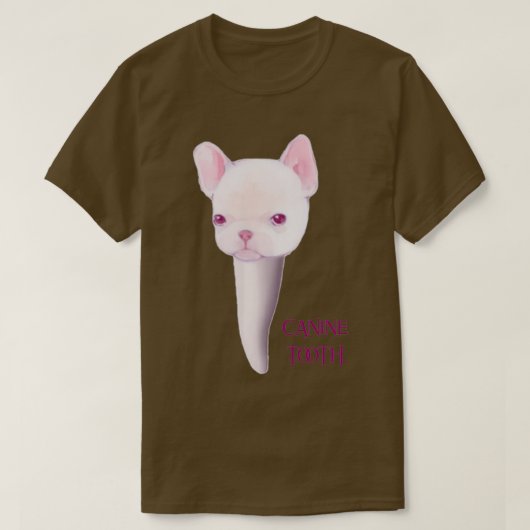 T-shirt Canine dent Design dentaire (Design devant)