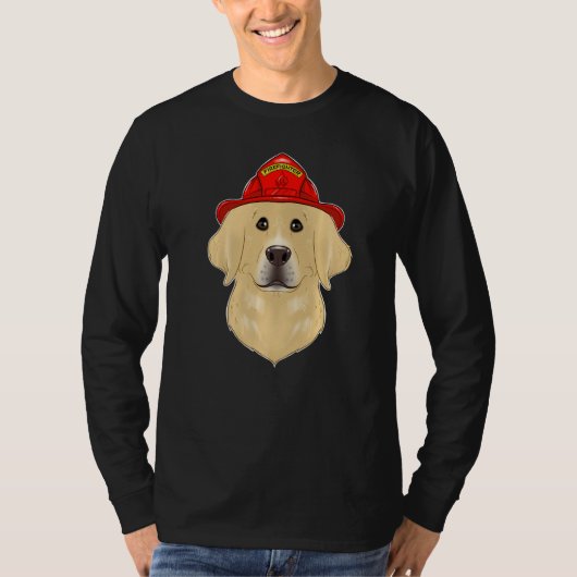 T-shirt Canine Handler I Fireman Chien I Firefighter Labra (Devant)