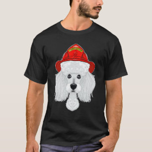 T-shirt Canine Handler I Fireman Chien I Pompier Poodle