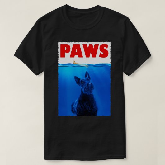 T-shirt Canine Kilé Charm Scottish Terrier PAWS Tee Triu (Design devant)