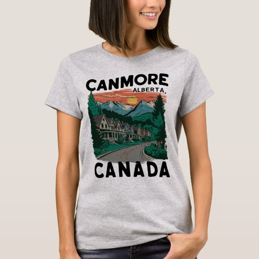 T-shirt Canmore Alberta, Canada. (Devant)