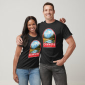 T-shirt Canmore Canada Travel Art Vintage (Unisexe)