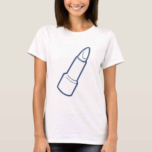T-shirt Canne à lèvres (Devant)