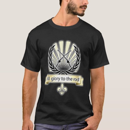T-shirt Canne à pêche croisées (Devant)