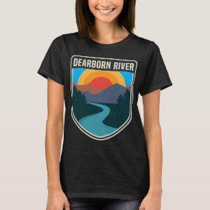T-shirt Canne à pêche Drapeau américain Pêcheur