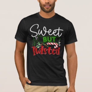 T-shirt Canne à Sucre de Noël Drôle mais Tordu