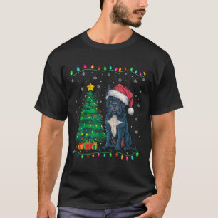 T-shirt Canne Corso Chien Santa Hat Hommes Femmes Enfants