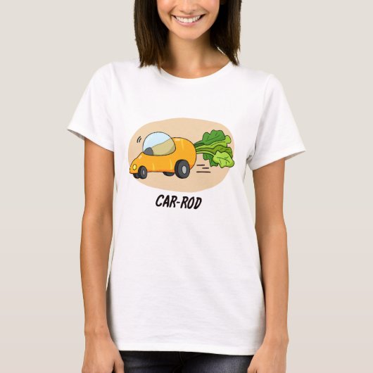 T-shirt Canne-voiture Funny Carrot Pun (Devant)