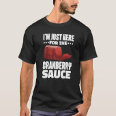 T-shirt Canned Cranberry Sauce Jellied Happy Thanksgiving  (Devant)