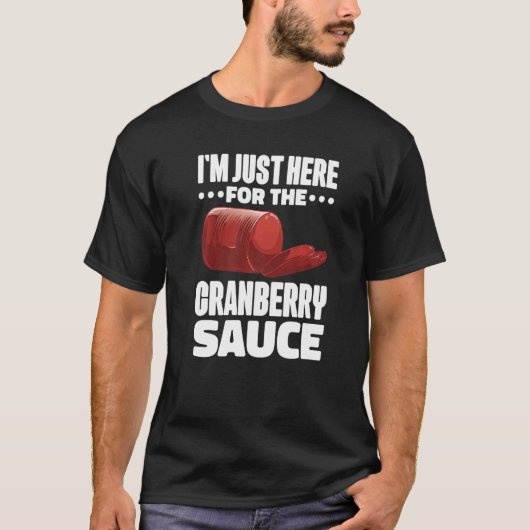 T-shirt Canned Cranberry Sauce Jellied Happy Thanksgiving  (Devant)