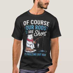 T-shirt Cannes à pêche sur glace drôles pour la pêche hive